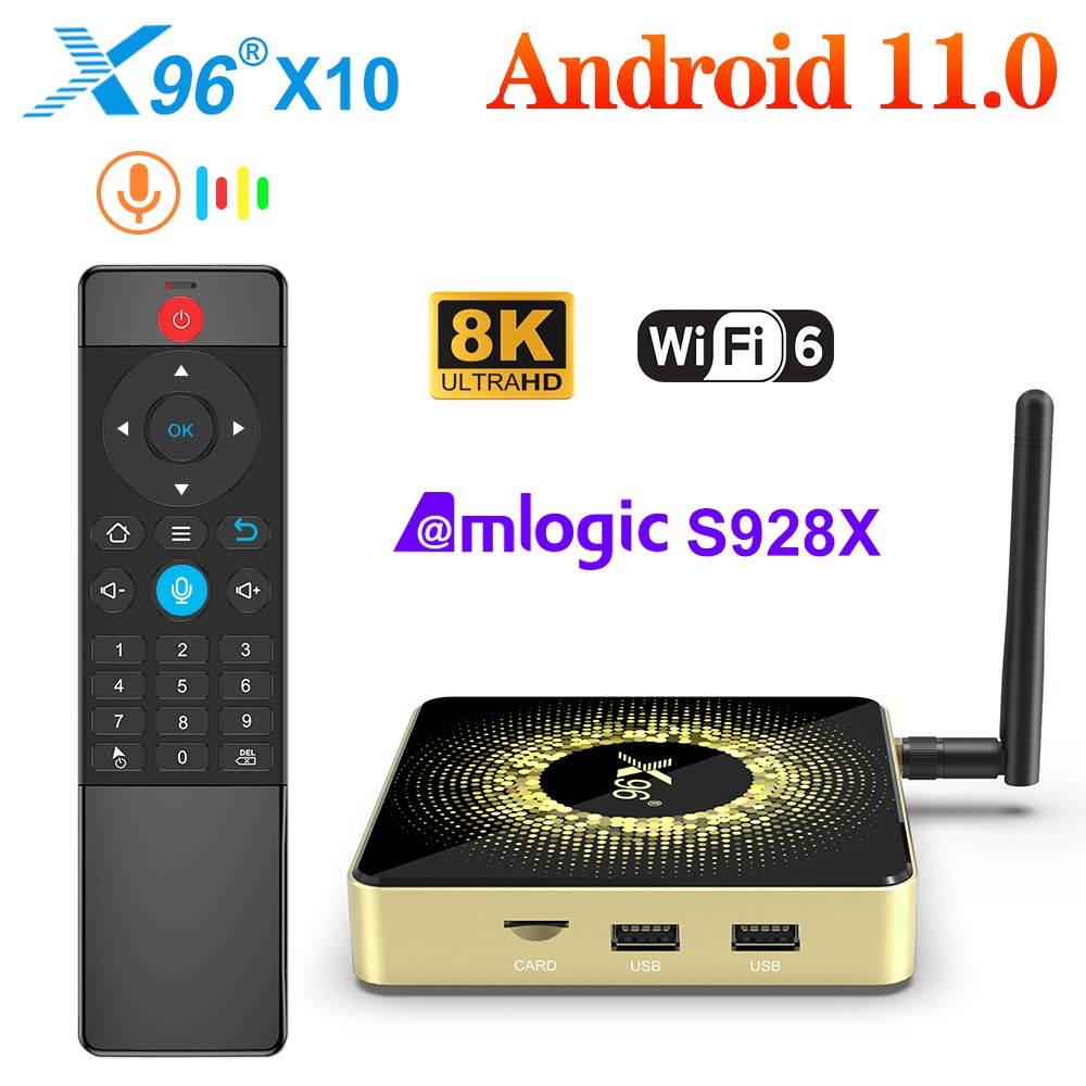Home Cinema Google - X96 X10 Amlogic S928X-J กล่องทีวี 8GB
