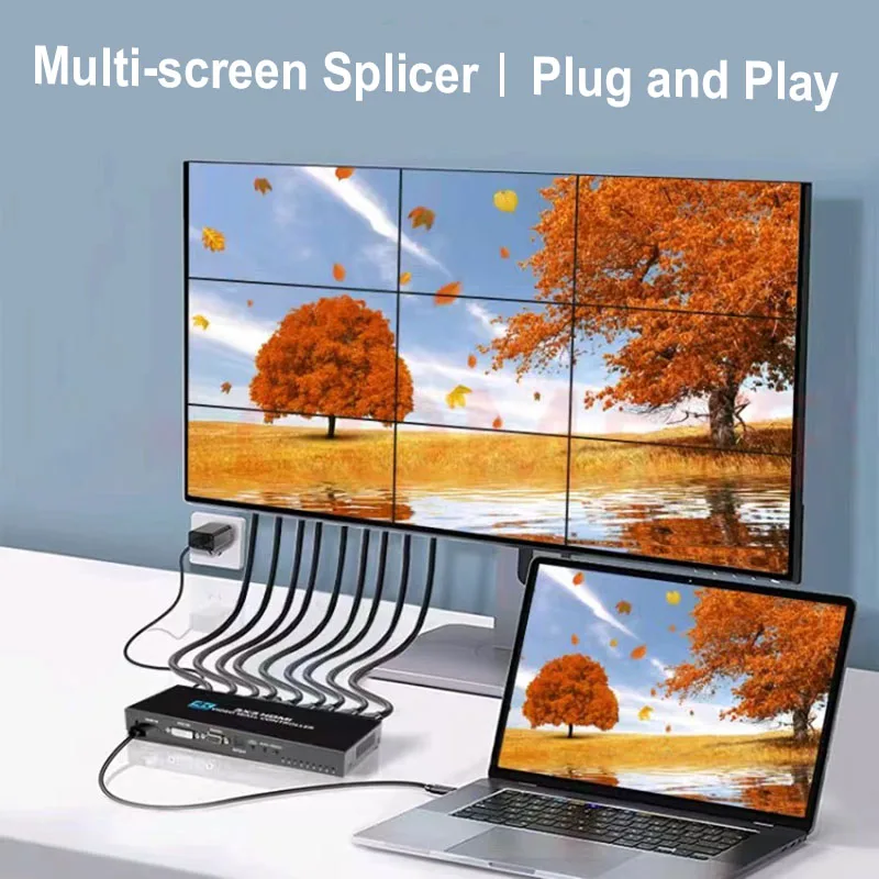 Home Cinema Video Processor - 4K 3x3 3 6 9จอวิดีโอควบคุมผนัง1X3 1x4