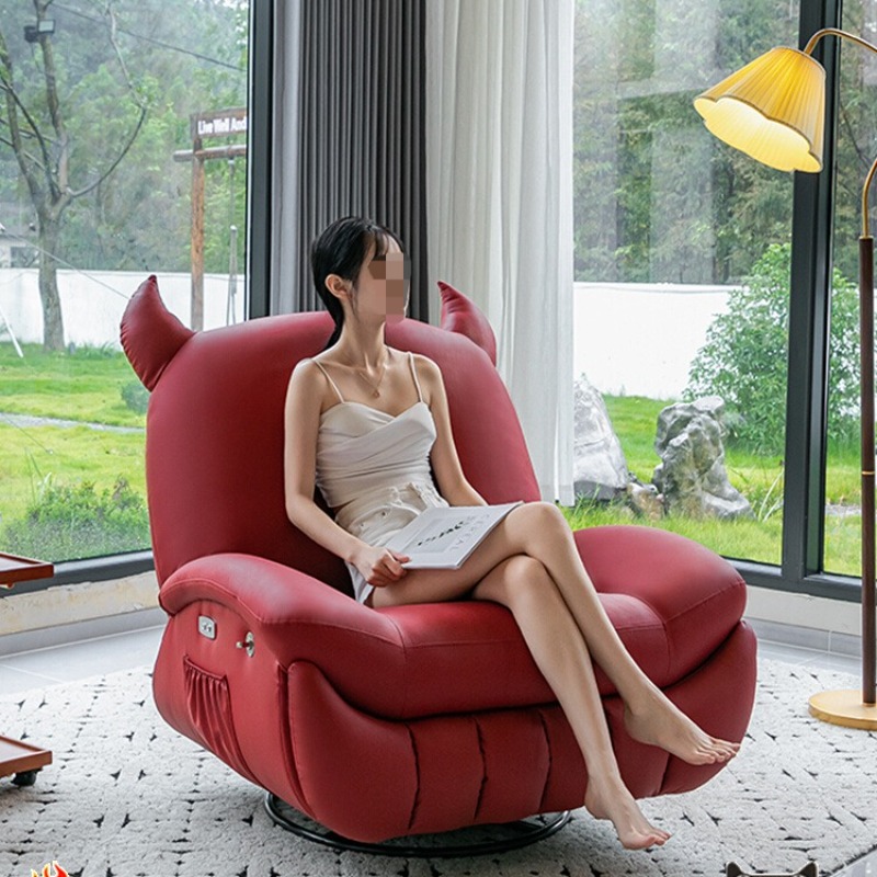 Home Cinema Flooring - โซฟาพักผ่อนดีไซน์หรูหราสำหรับห้องนั่งเล่น โซฟาปรับนอนดูหนัง โซฟาอ่อนนุ่มสำหรับอพาร์ทเมนต์ เฟอร์นิเจอร์ตกแต่งห้องนอน