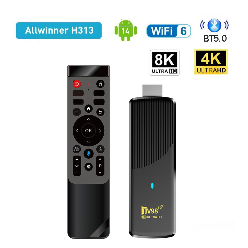 4K Media Player - สมาร์ททีวีสติ๊ก TV98 ATV X9 Allwinner H313