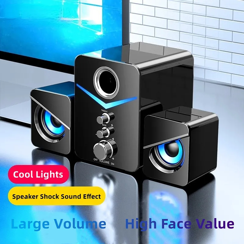 Home Cinema With Wireless Rear Speakers - ลำโพงบลูทูธโฮมเธียเตอร์ระบบเสียงเบสลำโพงขนาดเล็กคอมพิวเตอร์ตั้งโต๊ะเครื่องเล่น MP3เสียงสำหรับพีซีโทรศัพท์ซับวูฟเฟอร์บาร์