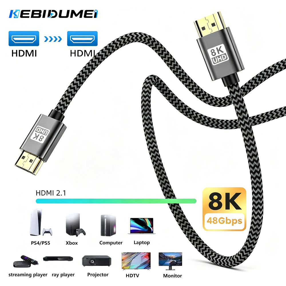 Hdmi Arc Cable - KEBIDUMEI 8K HDMI 2.1 สายเคเบิล 48Gbps