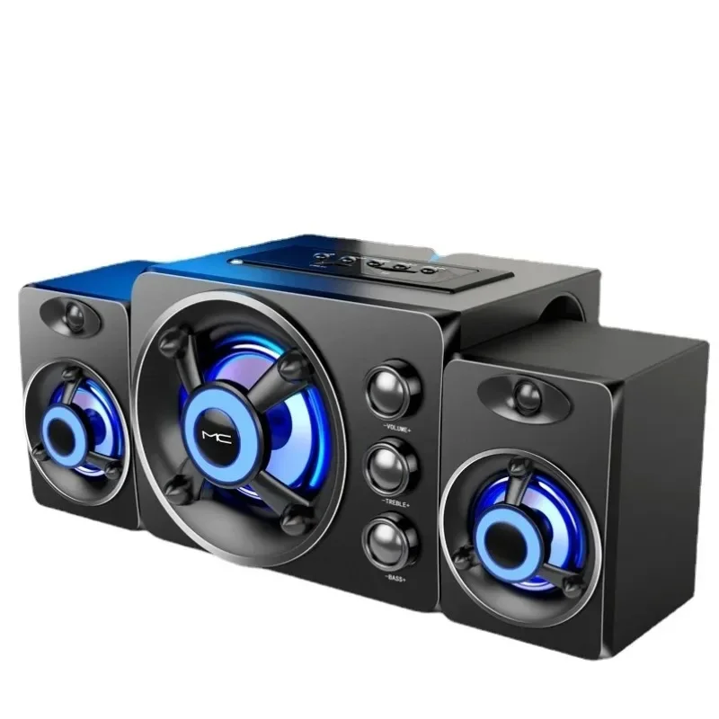 Home Cinema With Wireless Rear Speakers - ไฮไฟ 3D สเตอริโอลําโพงสีสัน LED Heavy Light