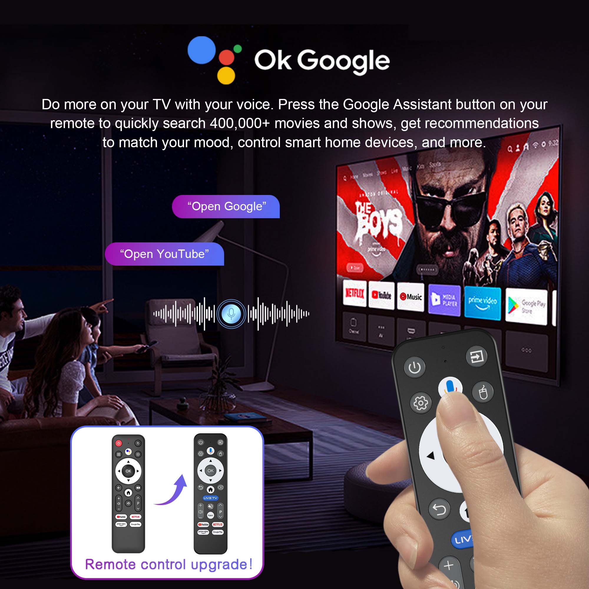 กล่องทีวี Android 16 ควบคุมด้ว - Home Cinema Google บทวิจารณ์และราคา