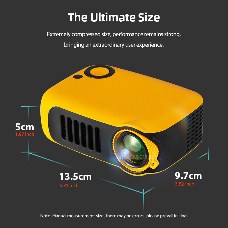 A2000 มินิโปรเจคเตอร์แบบพกพาโฮ - Home Cinema Gaming บทวิจารณ์และราคา