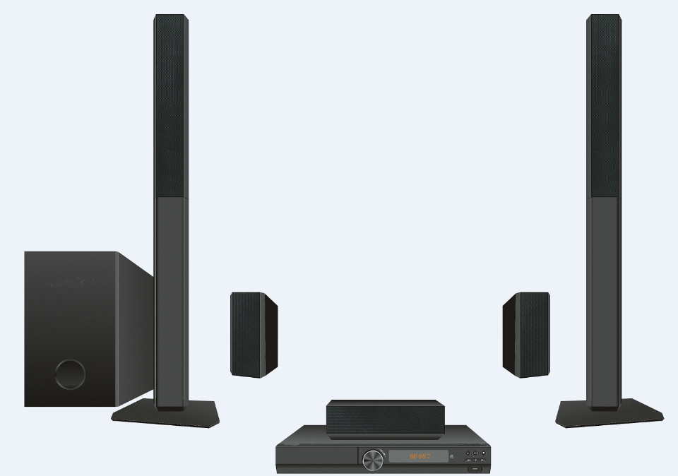 ลำโพงโฮมเธียเตอร์ 5.1ch รุ่นให - Home Cinema With Wireless Rear Speakers บทวิจารณ์และราคา