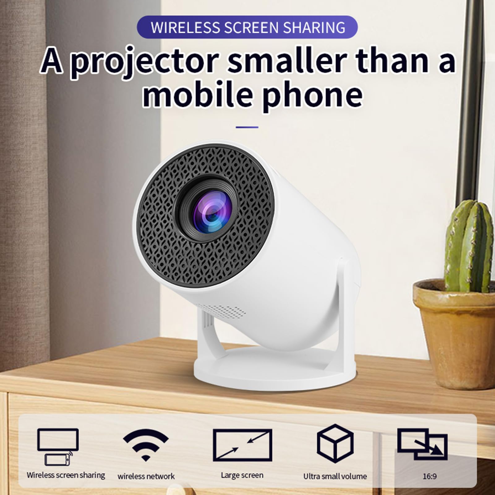 M5 8K Wifi 6 โปรเจคเตอร์ความละ - Home Cinema Gaming บทวิจารณ์และราคา