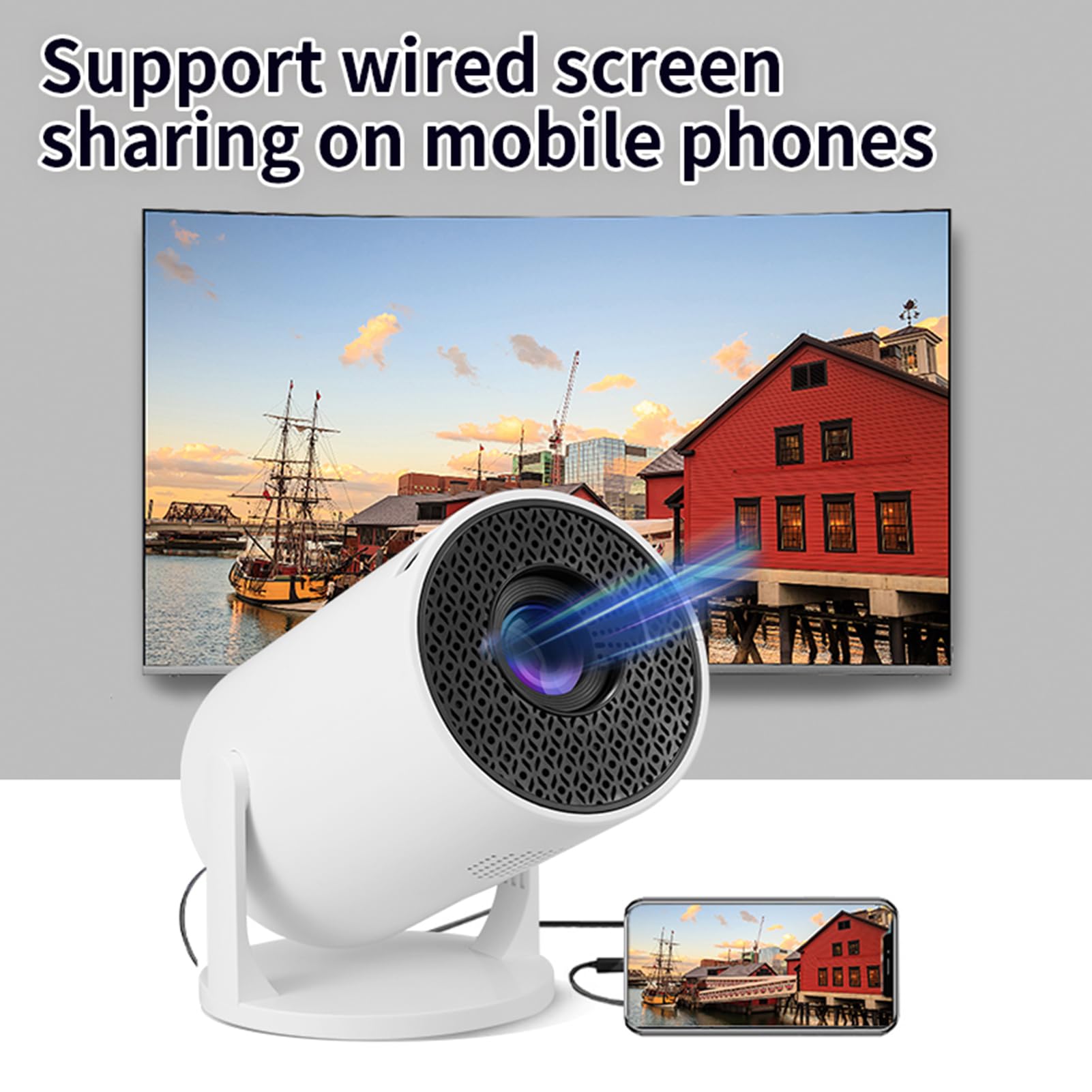M5 8K Wifi 6 โปรเจคเตอร์ความละ - Home Cinema Gaming บทวิจารณ์และราคา