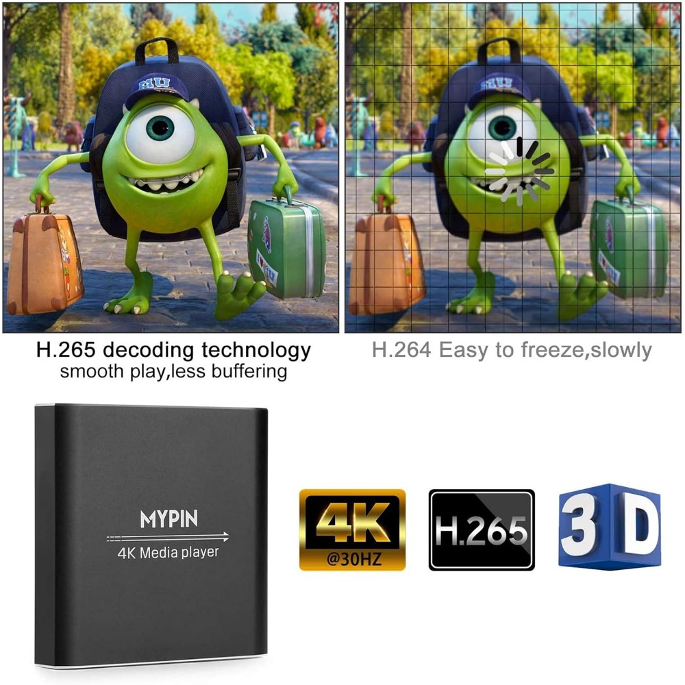 เครื่องเล่นมีเดีย 4K พร้อมฮาร์ - 4K Media Player บทวิจารณ์และราคา