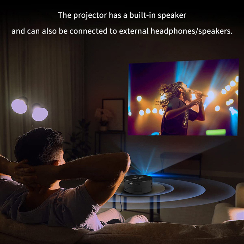 มินิโปรเจคเตอร์แบบพกพา 1920*10 - Home Cinema Projector Xiaomi บทวิจารณ์และราคา