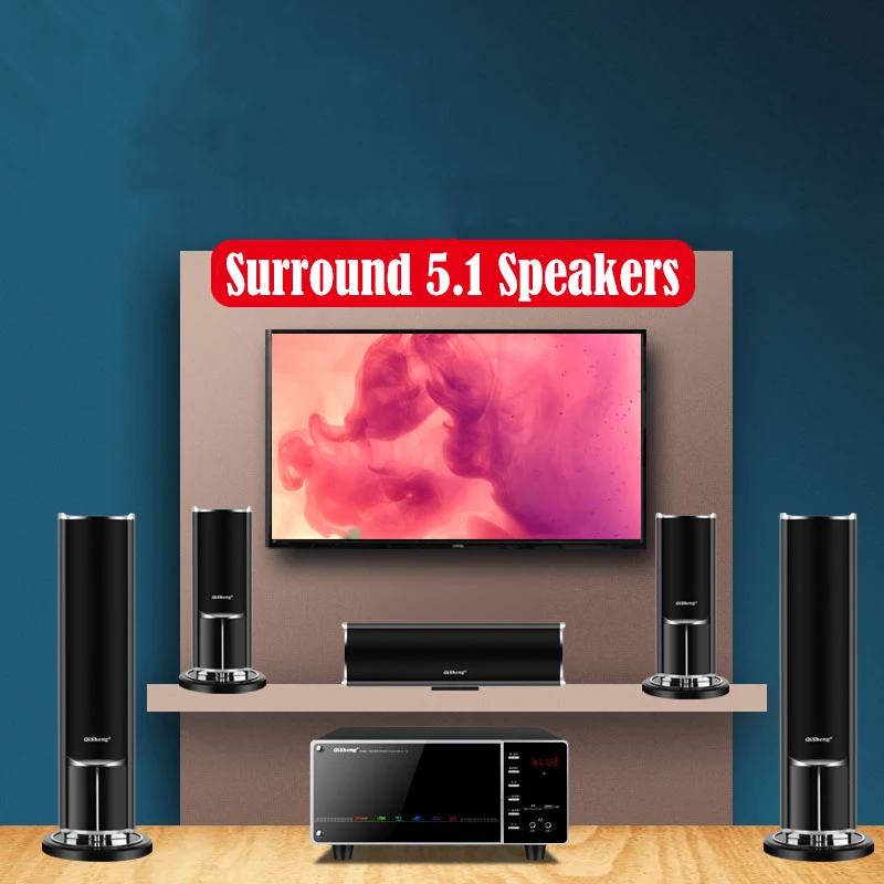 1000W caixa de som บลูทูธทีวีห - Home Cinema With Wireless Rear Speakers บทวิจารณ์และราคา