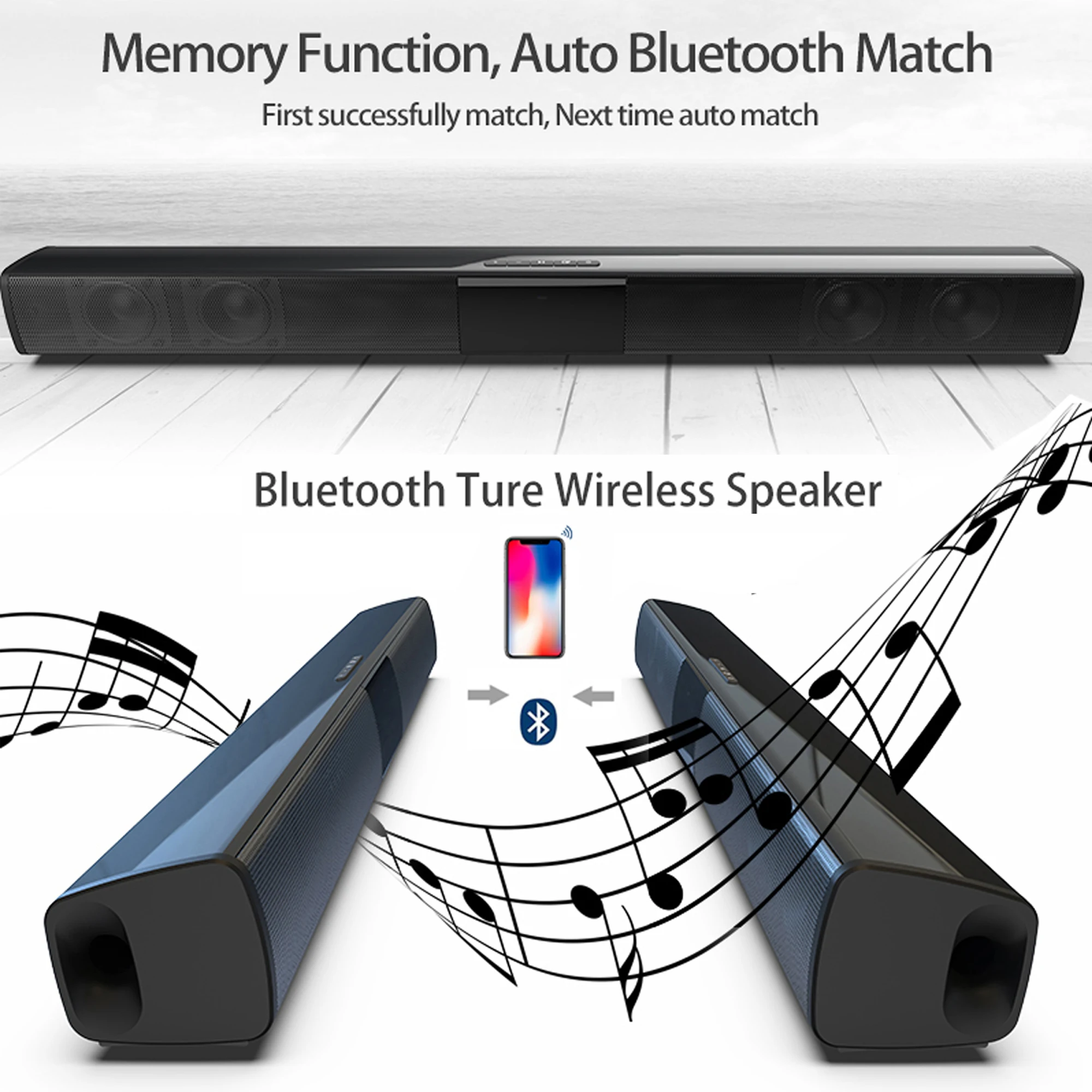 แถบเสียงพลังสูง40W สำหรับทีวีค - Home Cinema With Wireless Rear Speakers บทวิจารณ์และราคา