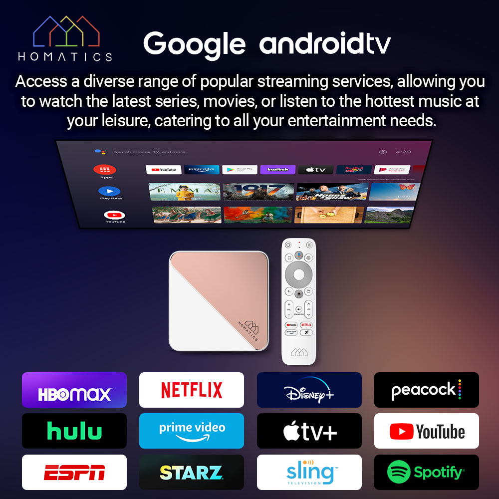 HOMATICS กล่อง R 4K Plus กล่อง - Home Cinema Google บทวิจารณ์และราคา