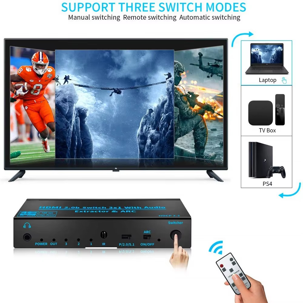 สวิตช์ที่รองรับ HDMI ตัวแยกเสี - Hdmi Arc Cable บทวิจารณ์และราคา