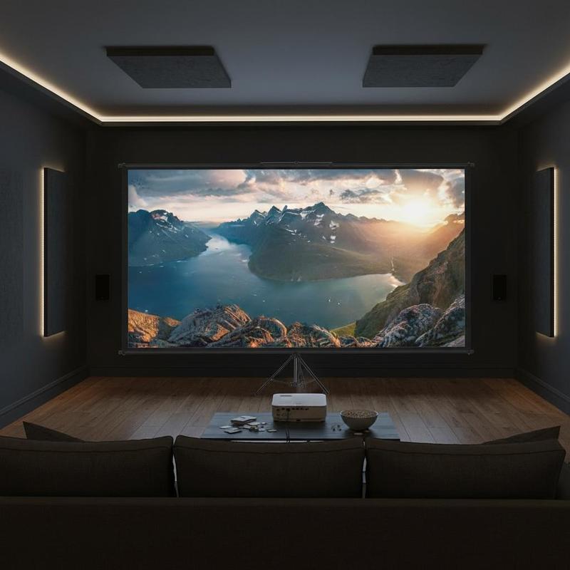 จอแสดงผลแบบพกพา 110 นิ้ว 16:9  - Home Cinema Gaming บทวิจารณ์และราคา