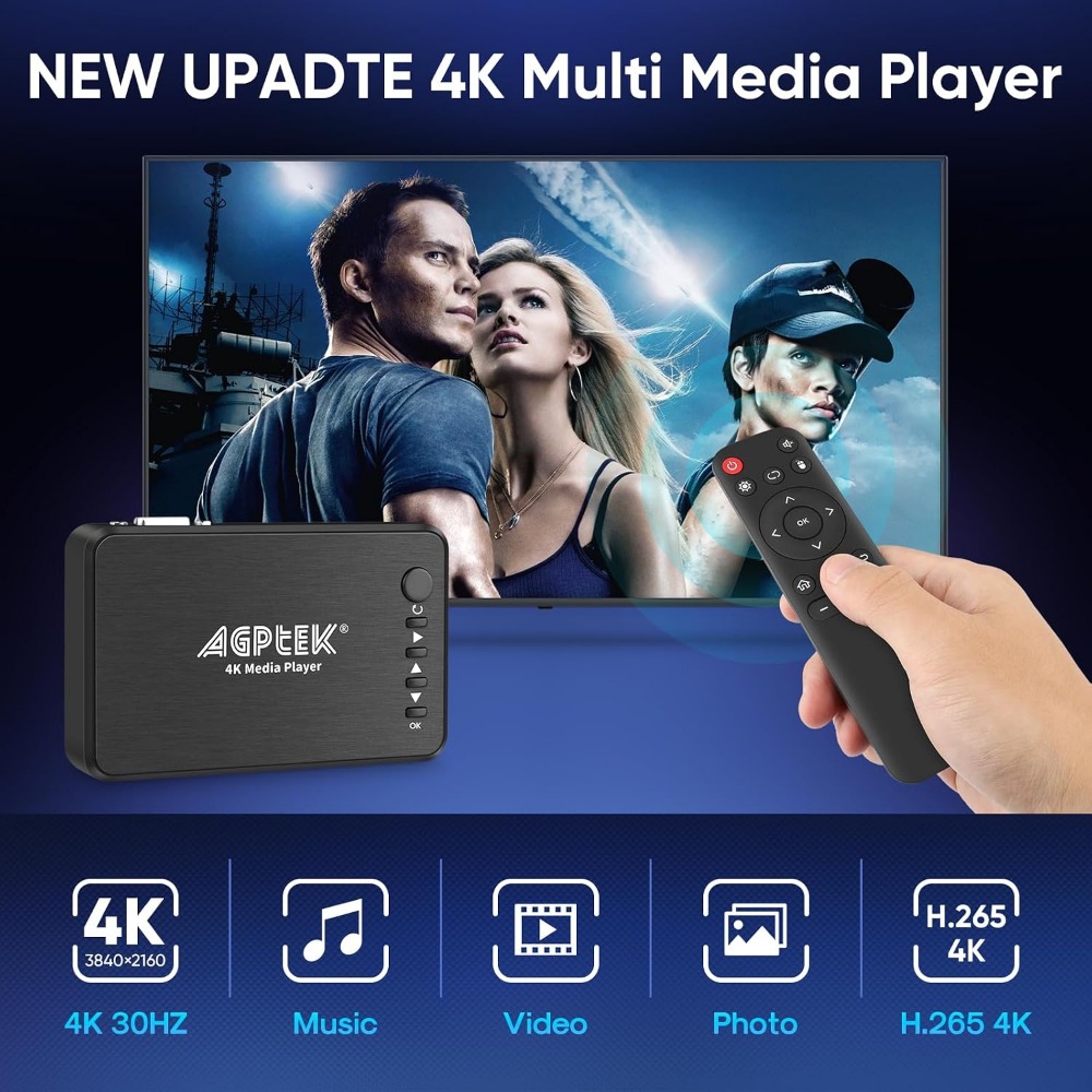 เครื่องเล่นมีเดีย HDMI 4K@30Hz - 4K Media Player บทวิจารณ์และราคา