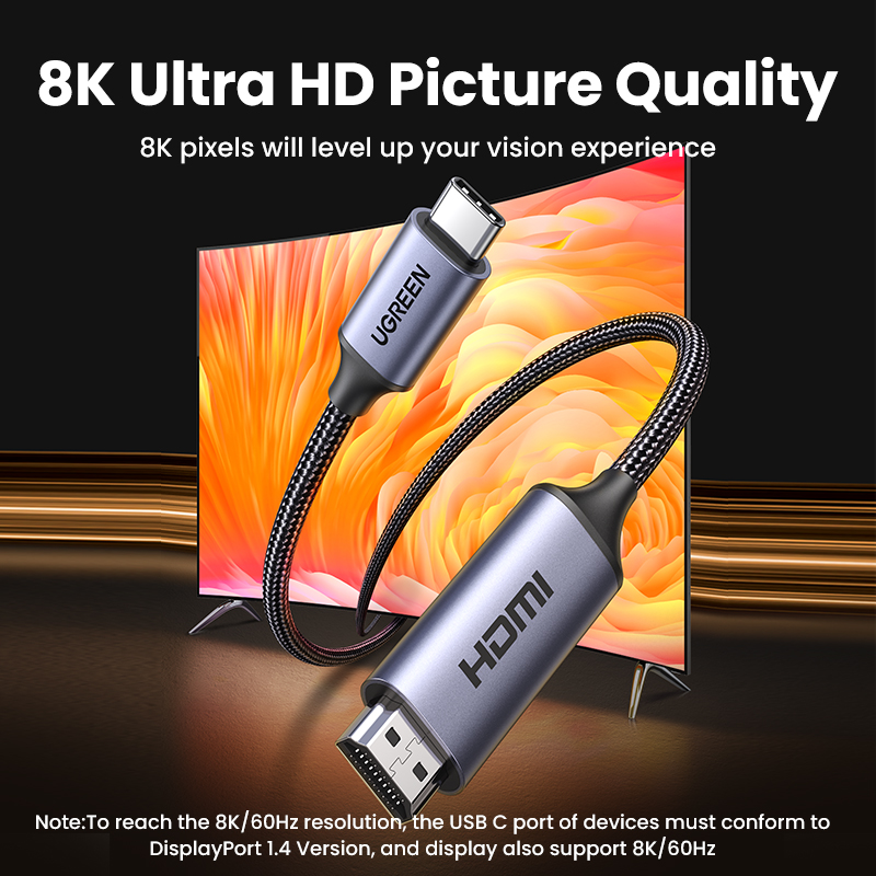 UGREEN USB C ถึง 4K 8K สายเคเบ - Hdmi Arc Cable บทวิจารณ์และราคา