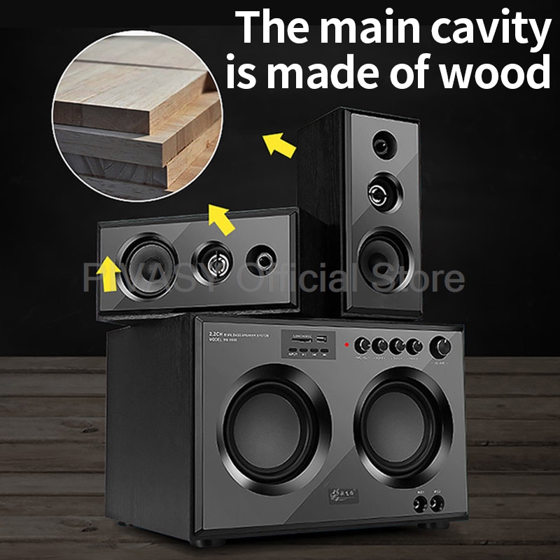 ลำโพงบลูทูธไฮไฟแบบรวมเสียง 3 ท - Home Cinema With Wireless Rear Speakers บทวิจารณ์และราคา