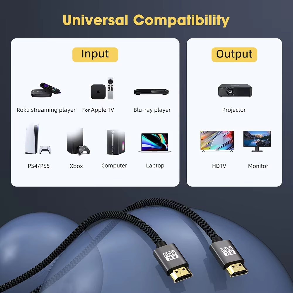 KEBIDUMEI 8K HDMI 2.1 สายเคเบิ - Hdmi Arc Cable บทวิจารณ์และราคา
