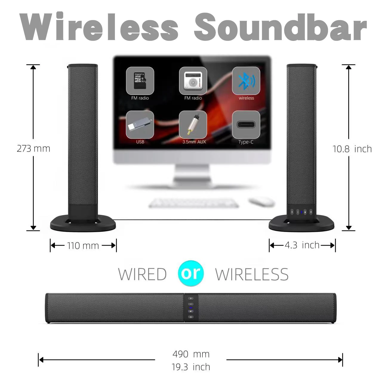 ลำโพงซาวด์บาร์ไร้สายบลูทูธสำหร - Home Cinema With Wireless Rear Speakers บทวิจารณ์และราคา